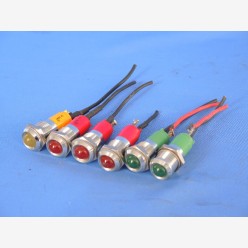 16 mm LED indicators, 24 VDC (Lot of 6)